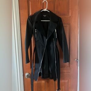 XXS bebe Black Trench Coat